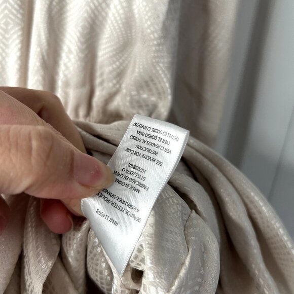 Love, Whit Ivory White One Shoulder Asymmetrical Jumpsuit Women's Size 12 - Picture 11 of 13